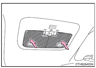 Détail des éclairages intérieurs